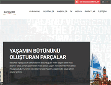 Tablet Screenshot of bayraktarinsaat.com.tr